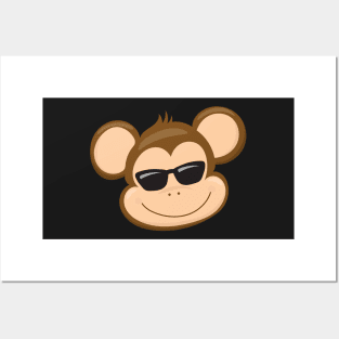 Cool Monkey Face Posters and Art